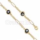 BN 013 Gold Layered Eye Bracelet
